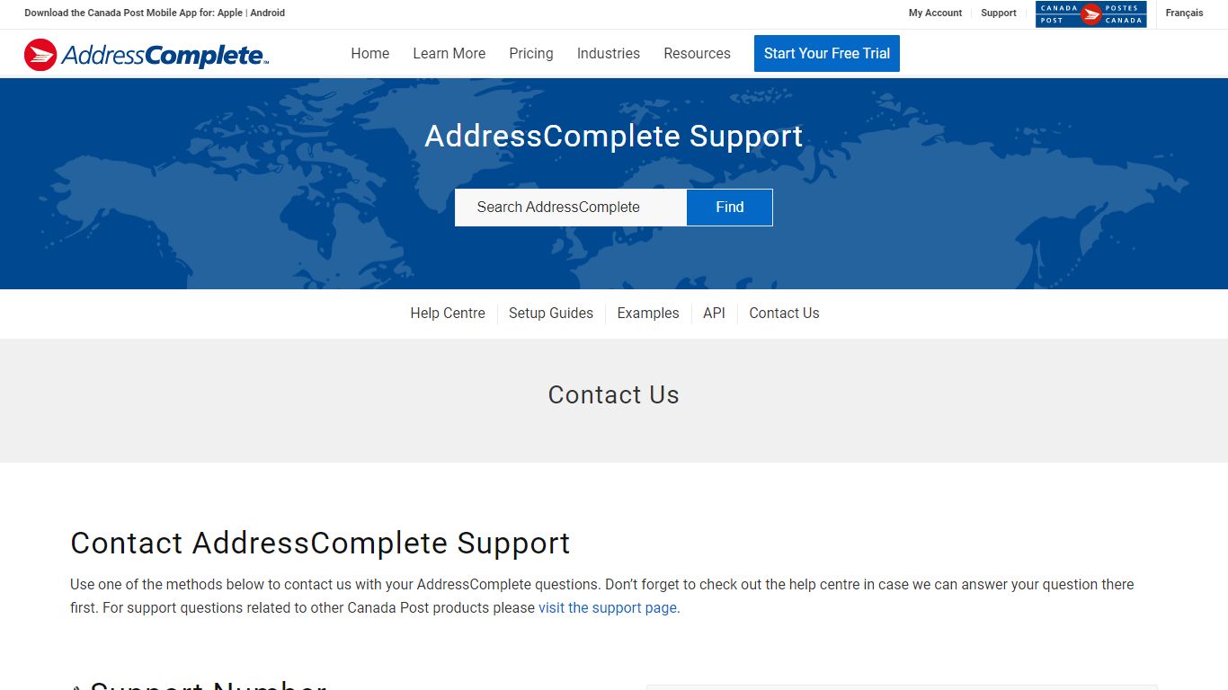 Contact Us – Address Complete - Canada Post